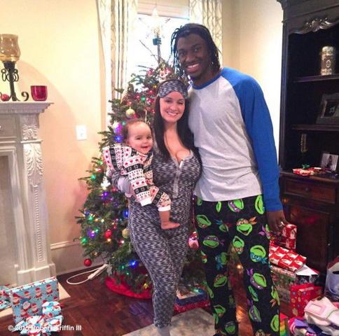 Picture of Rebecca Liddicoat and her ex-husband Robert Griffin III and their daughter Reese Ann Griffin